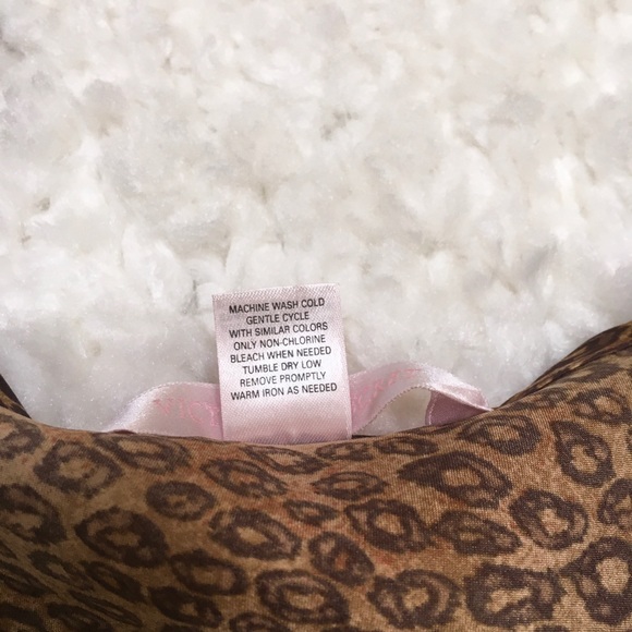 Vintage Victoria’s Secret Nightie and Sheer Robe Set Leopard Print L - Picture 13 of 16